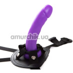 Страпон R.G.B Sex Harness Luxe Strap-On, фиолетовый - Фото №1