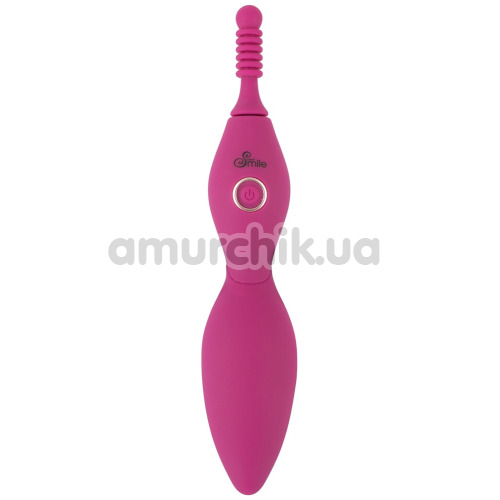 Кліторальний вібратор Sweet Smile Spot Vibrator With 3 Tips, рожевий