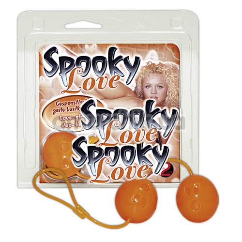 Вагінальні кульки Spooky Love помаранчеві