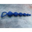 Анальная цепочка Loveshop Silicone Heart Anal Beads, синяя - Фото №3