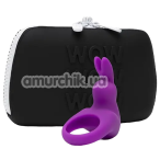 Виброкольцо для члена Happy Rabbit Cock Ring + сумочка для хранения, фиолетовое - Фото №1