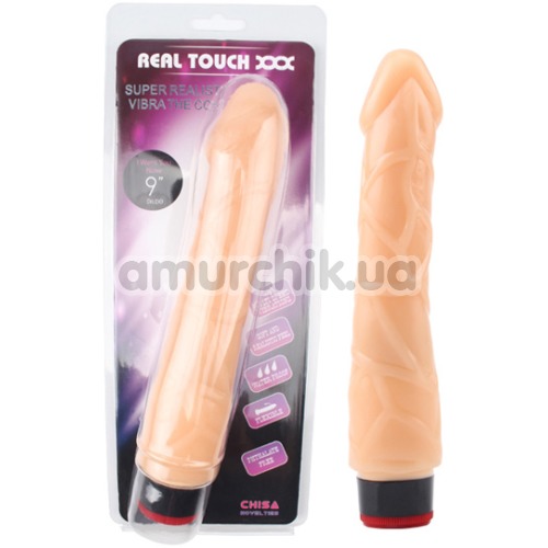 Вібратор Real Touch XXX 9 Vibe Cock, тілесний