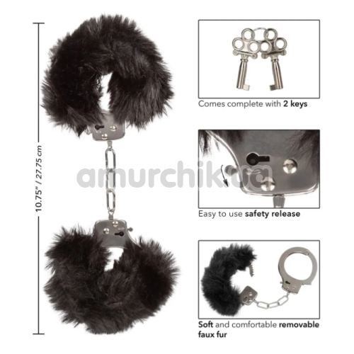Наручники Ultra Fluffy Furry Cuffs, чорні