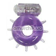 Ерекційне кільце Silicone Power Ring Vibrator фіолетове - Фото №1