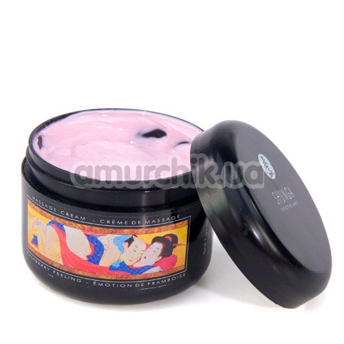 Крем для масажу Shunga Massage Cream Raspberry Feeling - малина, 200 мл