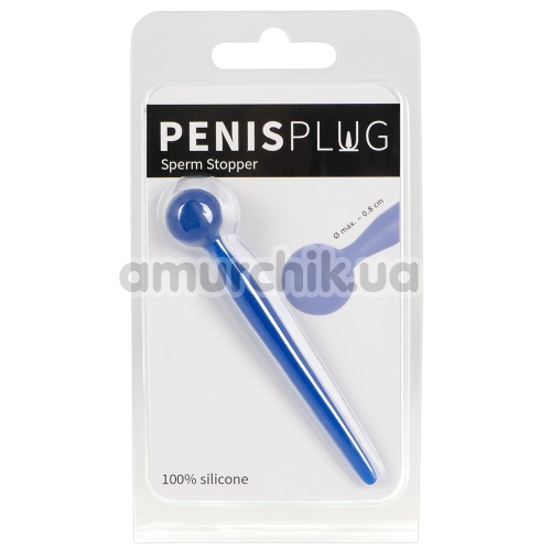 Уретральна вставка Penis Plug Sperm Stopper, синя