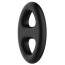 Эрекционное кольцо Crazy Bull Super Soft Silicone Cock Ring овальное, черное - Фото №2