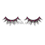Вії Black-Hot Pink Rhinestone Eyelashes (модель 501) - Фото №1