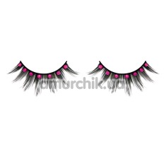 Ресницы Black-Hot Pink Rhinestone Eyelashes (модель 501) - Фото №1