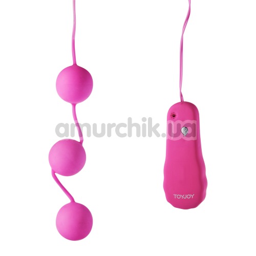 Вагинально-анальные шарики с вибрацией Power Balls розовые - Фото №1