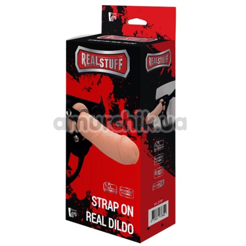 Страпон Realstuff Strap On Real Dildo 21707, тілесний