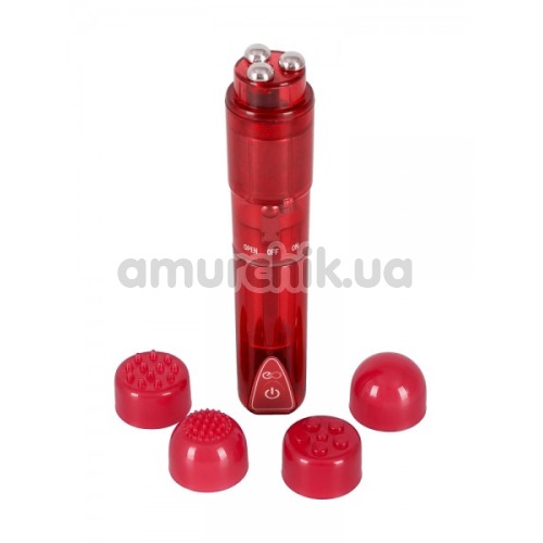 Клиторальный вибратор Vibrant Portable Vibrator, красный - Фото №1