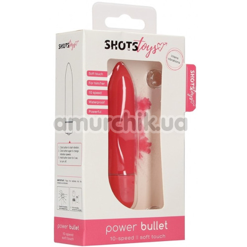 Клиторальный вибратор Shots Toys Power Bullet, розовый