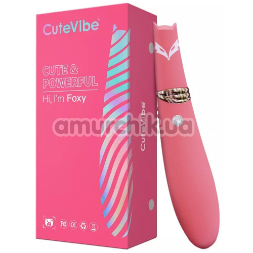 Симулятор орального сексу для жінок CuteVibe Cute&Powerful Hi I'm Foxy, рожевий
