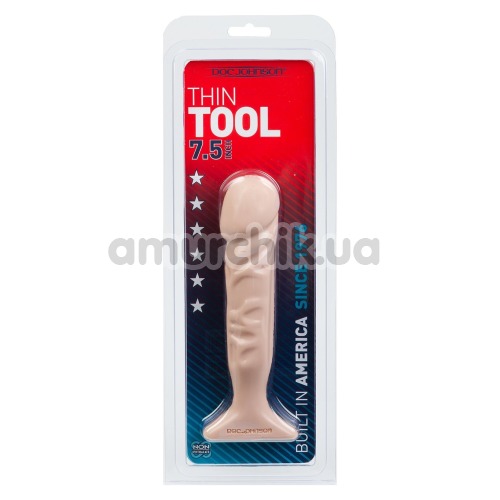 Фаллоимитатор Thin Tool 7.5, телесный