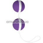 Вагінальні кульки Joyballs Trend, фіолетово-білі - Фото №1