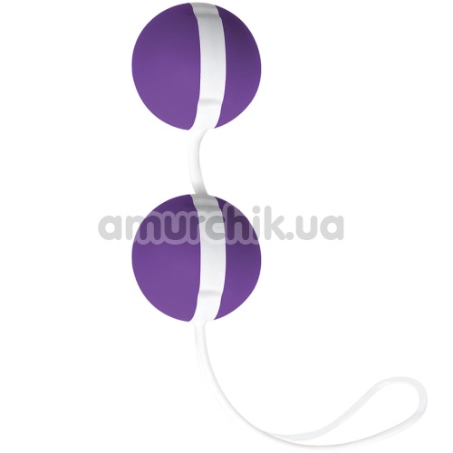 Вагінальні кульки Joyballs Trend, фіолетово-білі - Фото №1