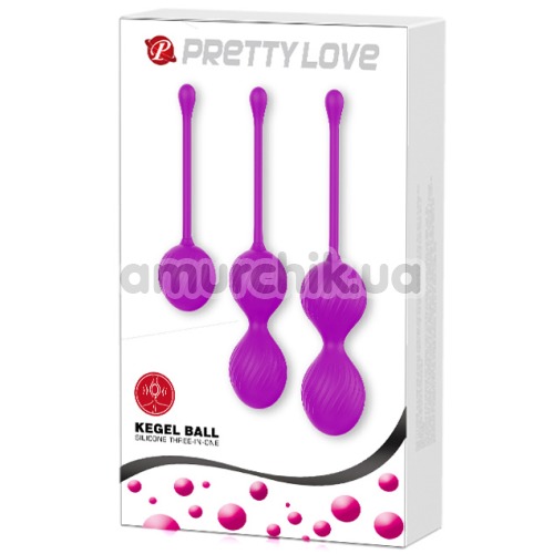 Набір вагінальних кульок Pretty Love Kegel Balls, фіолетовий