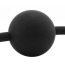 Кляп Ouch! Black & White Silicone Ball Gag, чорний - Фото №6