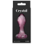 Анальная пробка Crystal Glass Heart, розовая - Фото №3