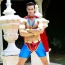Костюм супермена JSY Superman красно-синий: шорты + топ + плащ + напульсники - Фото №5