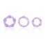 Набір ерекційних кілець Silicone Island Rings фіолетовий, 3 шт - Фото №1