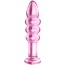 Анальна пробка Love Toy Glass Romance Dildo, рожева - Фото №1