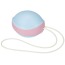 Вагінальна кулька Amor Gym Balls Single, блакитно-рожева - Фото №0