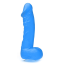 Мыло в виде пениса с присоской Pure Bliss Mini, синее - Фото №1