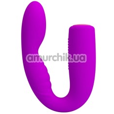 Вибратор клиторальный и точки G Pretty Love Quintion, фиолетовый - Фото №1