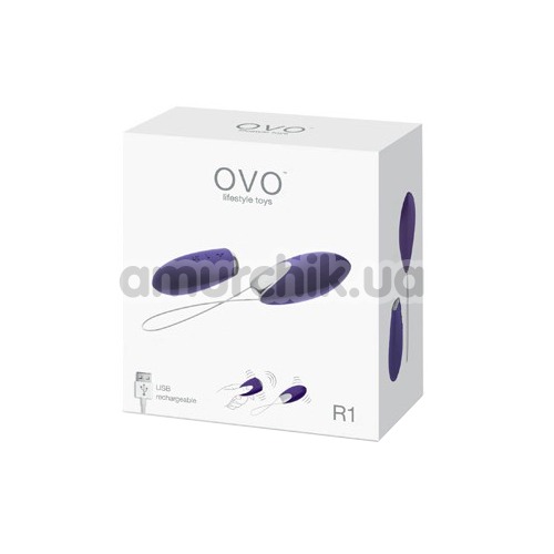 Виброяйцо OVO R1, фиолетовое