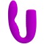 Вібратор кліторальний і точки G Pretty Love Quintion, фіолетовий - Фото №1