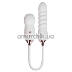 Симулятор орального сексу для жінок з пульсацією KissToy Cathy, білий - Фото №1