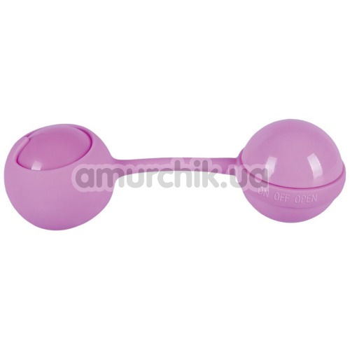 Вагинальные шарики с вибрацией Smile Rock'n Roll, розовые