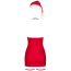 Костюм Санты Obsessive Kissmas красный: платье + шапка + чокер + подвязки - Фото №6