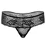 Трусики-стринги Daring Intimates Jane Crotchless String, черные - Фото №3