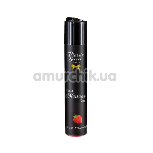 Масажна олія Plaisir Secret Paris Huile Massage Oil Strawberry - полуниця, 59 мл - Фото №1