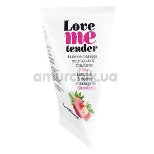Масажна олія Love To Love Me Tender Strawberry - полуниця, 10 мл