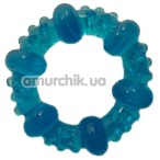 Кольцо-насадка Pure Arousal голубое с пупырышками екзотическое - Фото №1