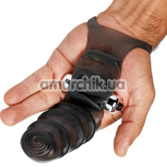 Вібратор на палець Master Series Vibrating Glove, чорний - Фото №1