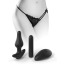 Трусики з анальною пробкою з вібрацією HookUp Panties Remote Bowtie Bikini, чорні - Фото №6