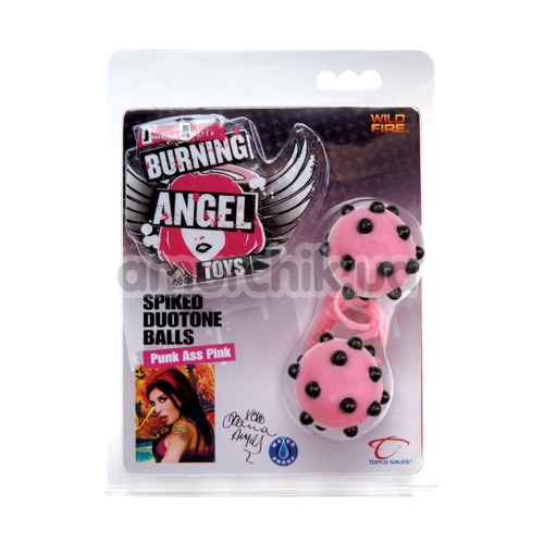 Вагінальні кульки Joanna Angel's Spiked Duotone Balls, рожеві