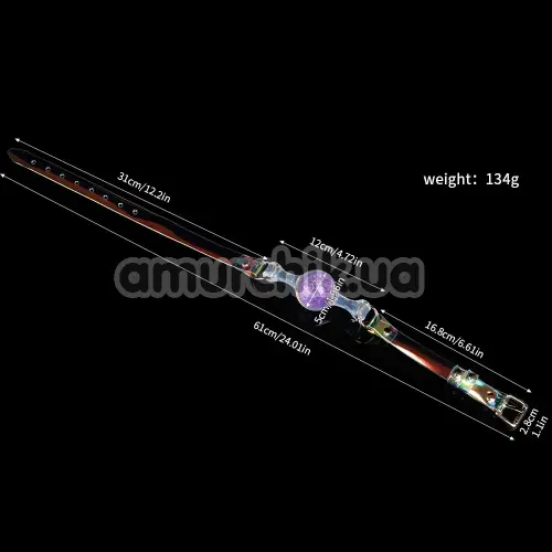 Кляп Univibe Crystal Gag L, фіолетовий