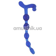 Анальный стимулятор Bendy Twist 22.5 см, синий - Фото №1
