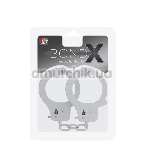 Наручники BondX Metal Handcuffs, белые