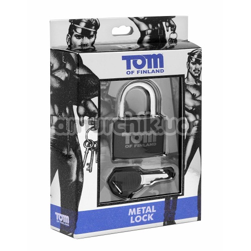 Замок із ключами Tom of Finland Metal Lock, чорний
