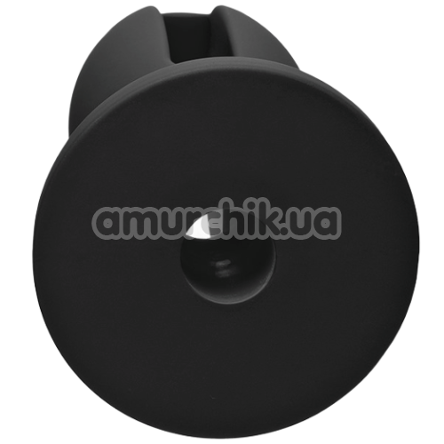 Анальна пробка Kink Lube Luge Premium Silicone Plug 4, чорна