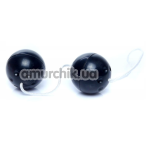 Вагинальные шарики Boss Series Duo Balls, черные - Фото №1