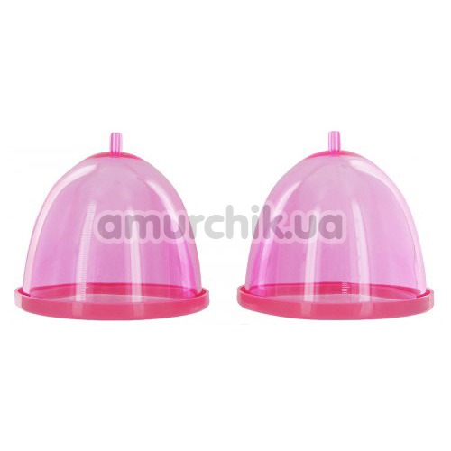 Вакуумная помпа для увеличения груди Pink Breast Pumps, розовая