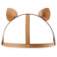 Маска Кошечки Bijoux Indiscrets Maze Head Harness With Cat Ears, коричневая - Фото №1